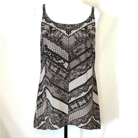 Cabi black and beige lace Monaco Cami Tunic size small- excellent condition - Picture 5 of 16